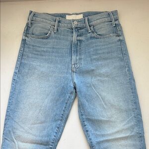 MOTHER The Hustler Ankle Undone Hem Jeans